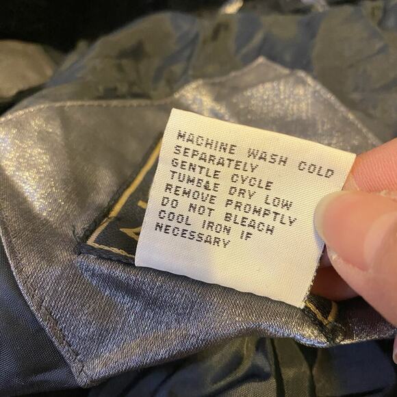 Vintage Climate Zone Women L Puffer Coat Jacket Metallic Silver Faux Fur Fullzip - Picture 5 of 11